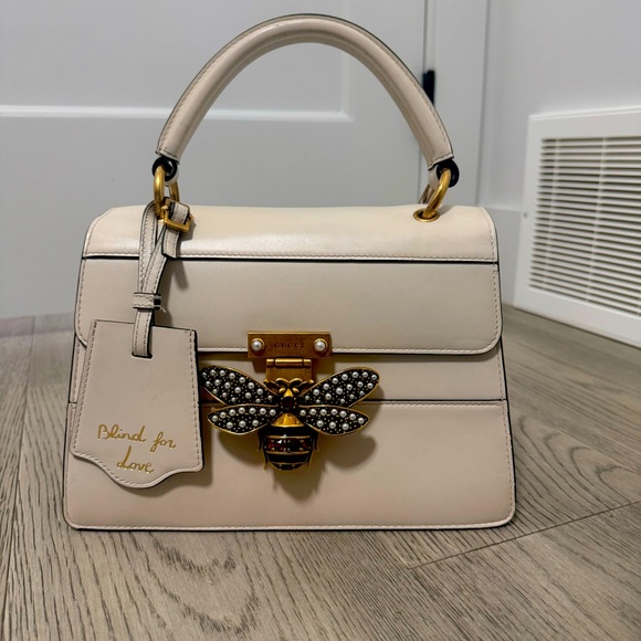Gucci Bee Leather 2way Bag - Picture 1 of 10